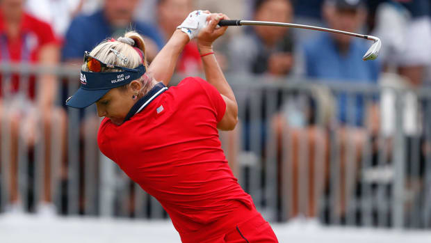 Lexi Thompson at the 2021 Solheim Cup.